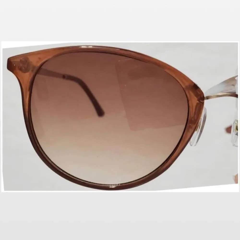 New Foster Grant Sunglasses Womens Tortoise Cat Eyes Polarized Brown Tinted Gold